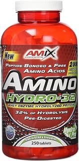 AMIX - Suplemento Alimenticio Amino Hydro 32 - Incrementa la Fuerza y Desarrolla la Capacidad Muscular - Suplemento con Aminoácidos Puros Hidrolizados