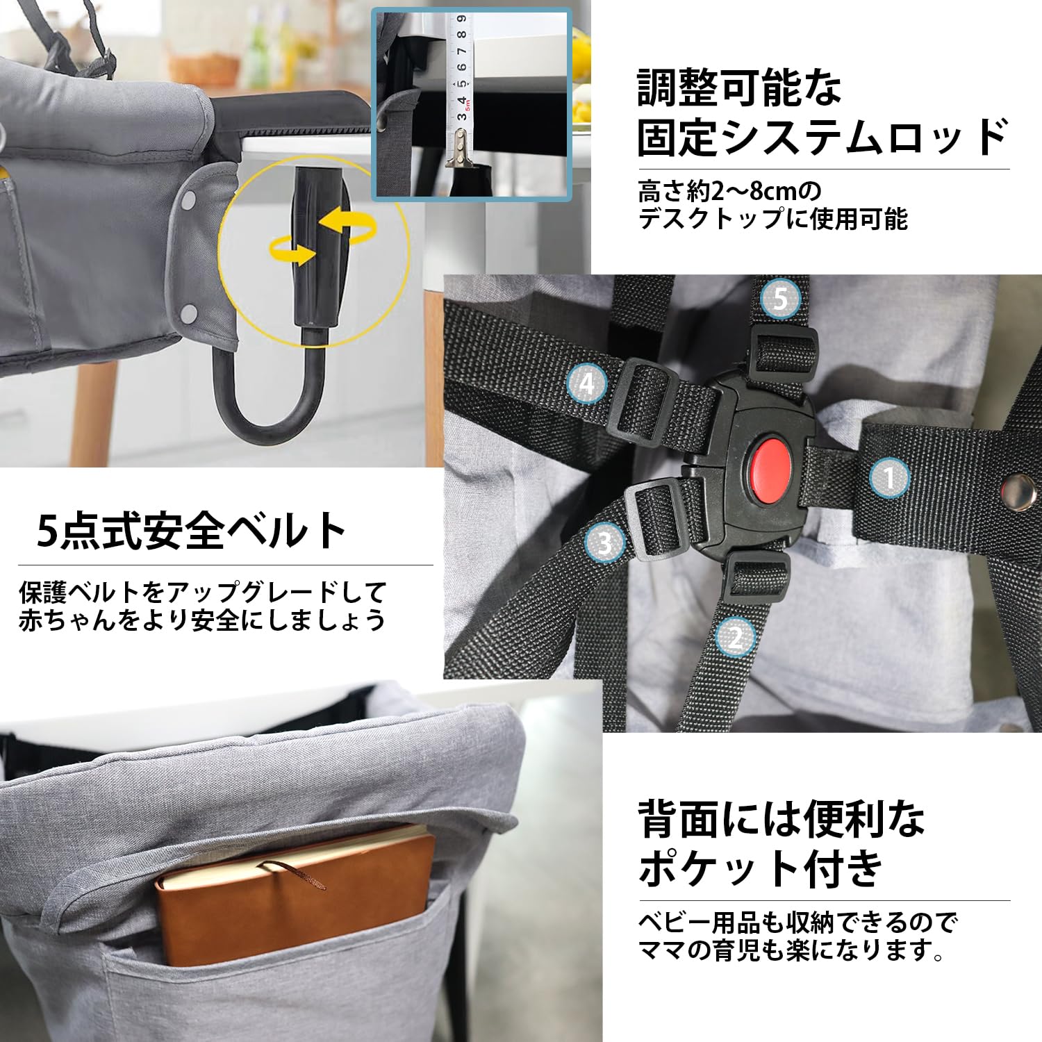 Amazon | YANHAO テーブルチェア ベビーテーブルチェア 赤ちゃん