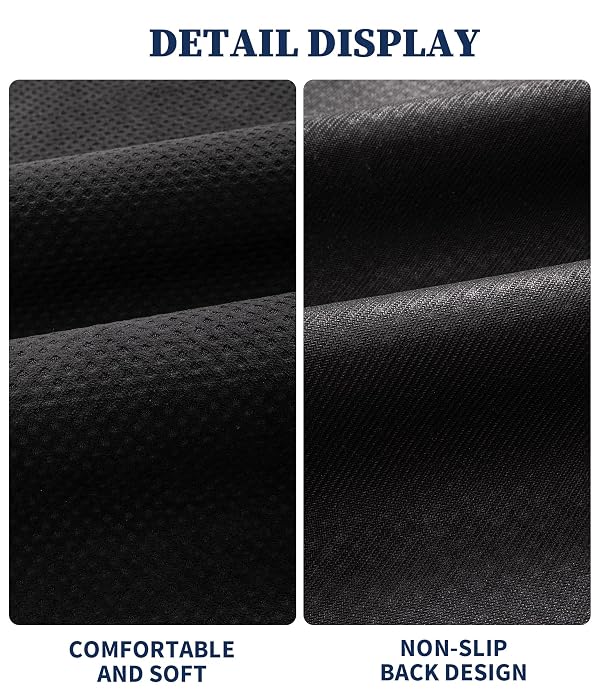 YIHOUSE Bathroom Rug Mat Sets, Ultra Thin Quick Dry Bath Mat, Absorbent Bath Mat for Bathroom Non Slip Machine Washable Bath Rug 5 Pieces (Black) by YIHOUSE - Used condition - Image 4