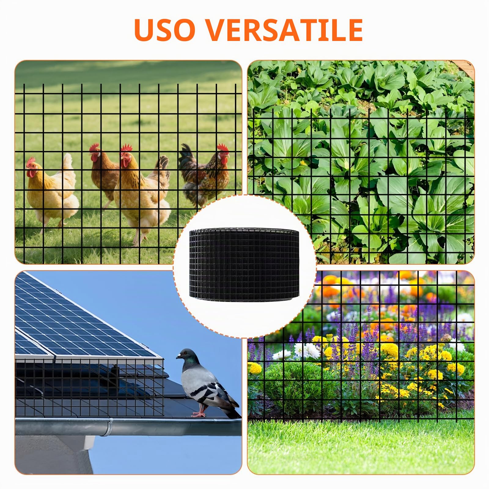 Griglia di protezione solare da 20 cm x 30 m, griglia di protezione per pannello solare, griglia di protezione per uccelli | Rete in acciaio zincato rivestito per roditori e protezione dagli uccelli, durevole e resistente alle intemperie, per esterni