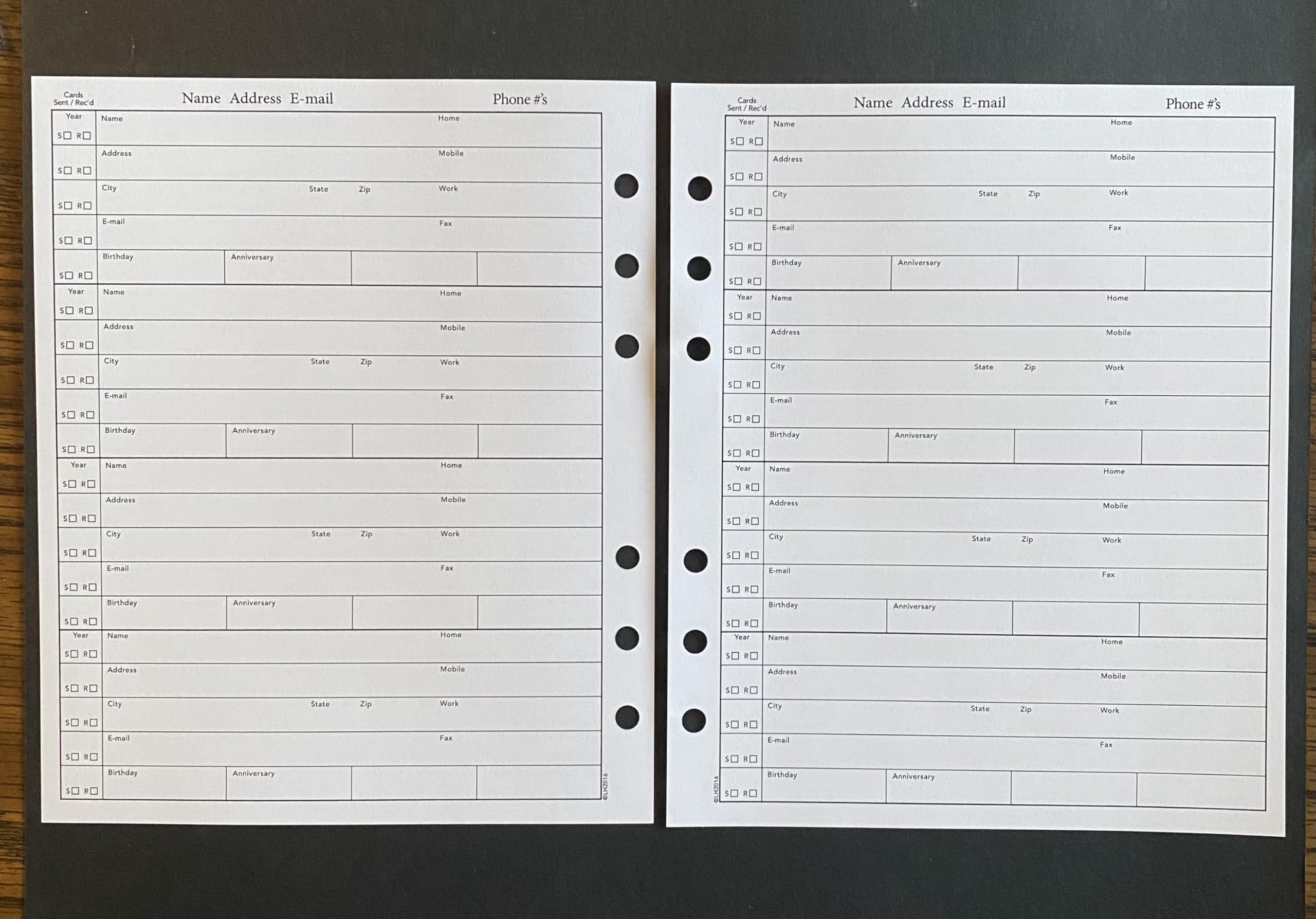A6 Password Book Refills - 576 Entires Password Notebook Refill Paper With Alpha - View #10
