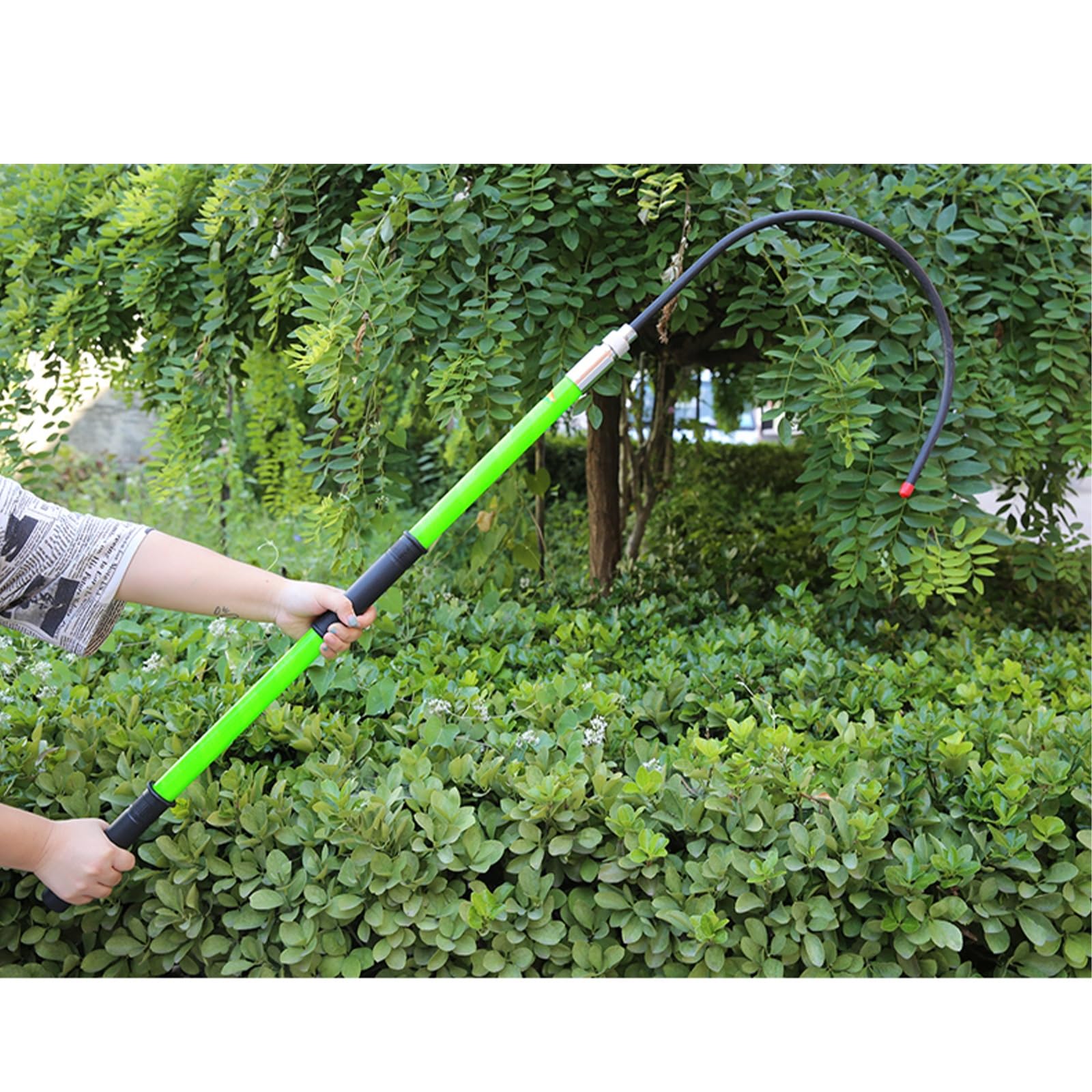 GTHTUHFD High-Voltage Insulated Rescue Hook, Withstands 10-220 Kv, Fiberglass Electrical Rescue Hook, Non-Slip Handle For Firefighting And Electrical Safety,Green-2m/78.7in/6.6ft