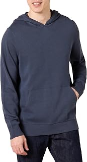 Amazon Essentials Men's Relaxed-Fit Cotton Knitted Hoodie Sweater with Rib Detail