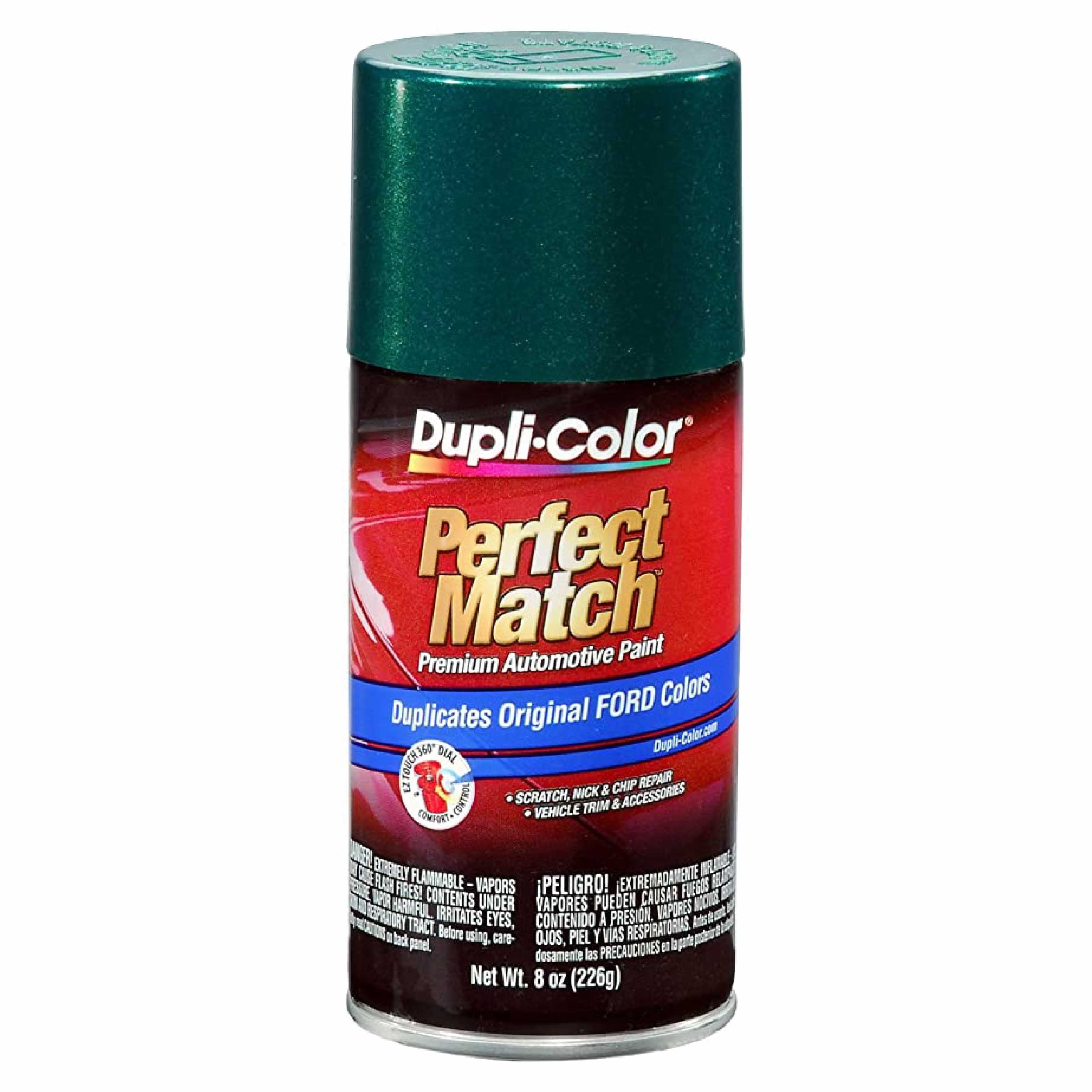 Dupli-Color EBFM03277 Perfect Match Automotive Spray Paint – Ford Deep Jewel Green Metallic, PA/TM – 8 oz. Aerosol Can