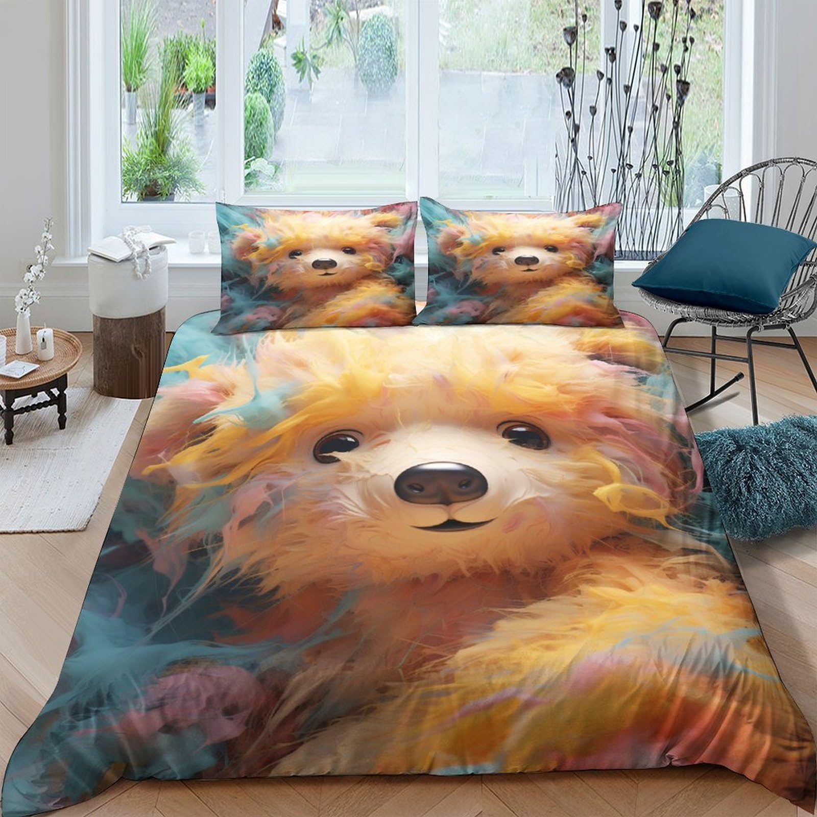Housse de couette ours pour chambre d'enfant et nuits douillettes en hiver