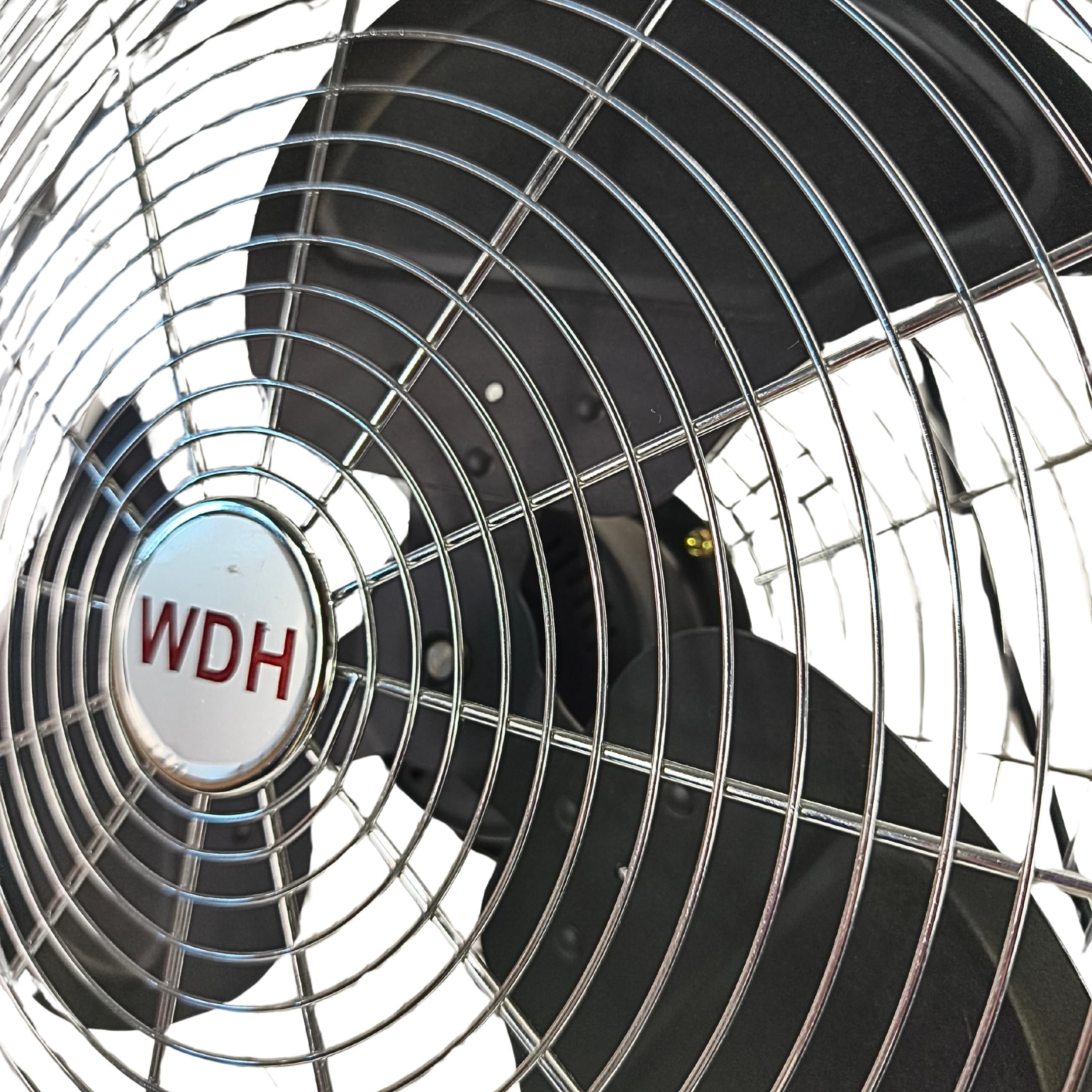Aktobis Bodenventilator WDH-FE50X, silber, aus Metall - mit extra großem Ventilatorkopf, Durchmesser von 50 cm