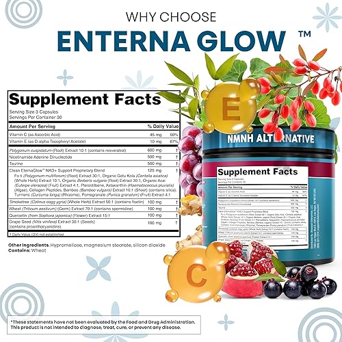 Miniatura 4 de Suplemento NAD limpio Resveratrol Liposomal NAD+espermidina fisetina germen de trigo Quercetina Extracto de semilla de uva Gotu Kola Berberina