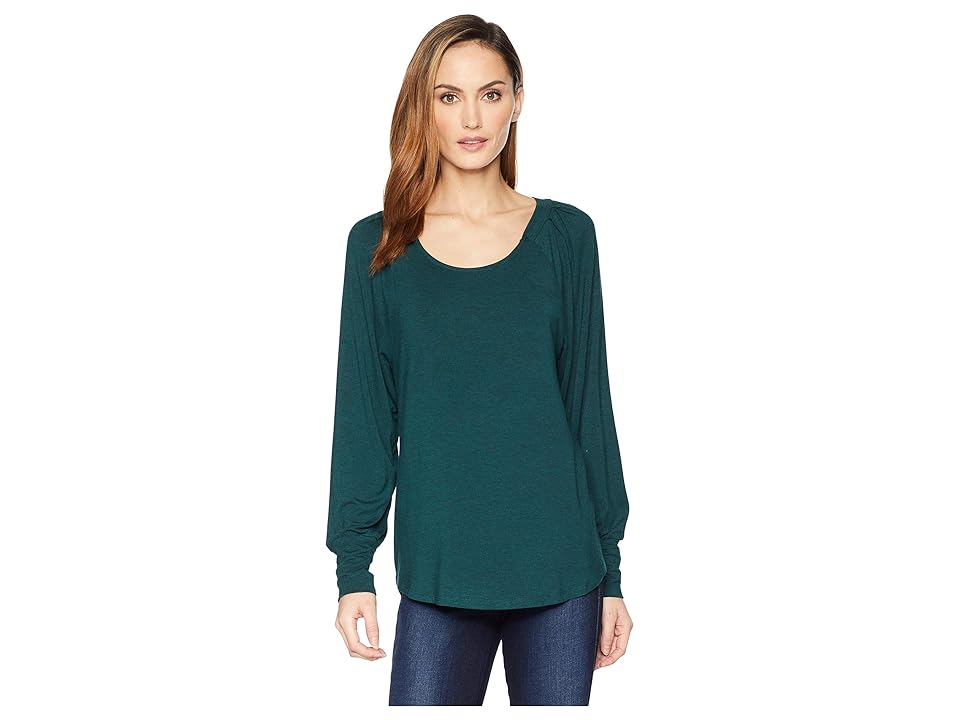 

B Collection by Bobeau Malin Puff Sleeve Knit Top (Ponderosa Pine) Women's Clothing, Blue