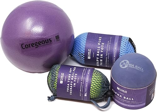 Tune Up Fitness Yoga Tune Up Set de varios tamaños y colores de bolas Pelotas originales de afinación, bolas Plus, Alpha Solo Ball y bola Coregeous