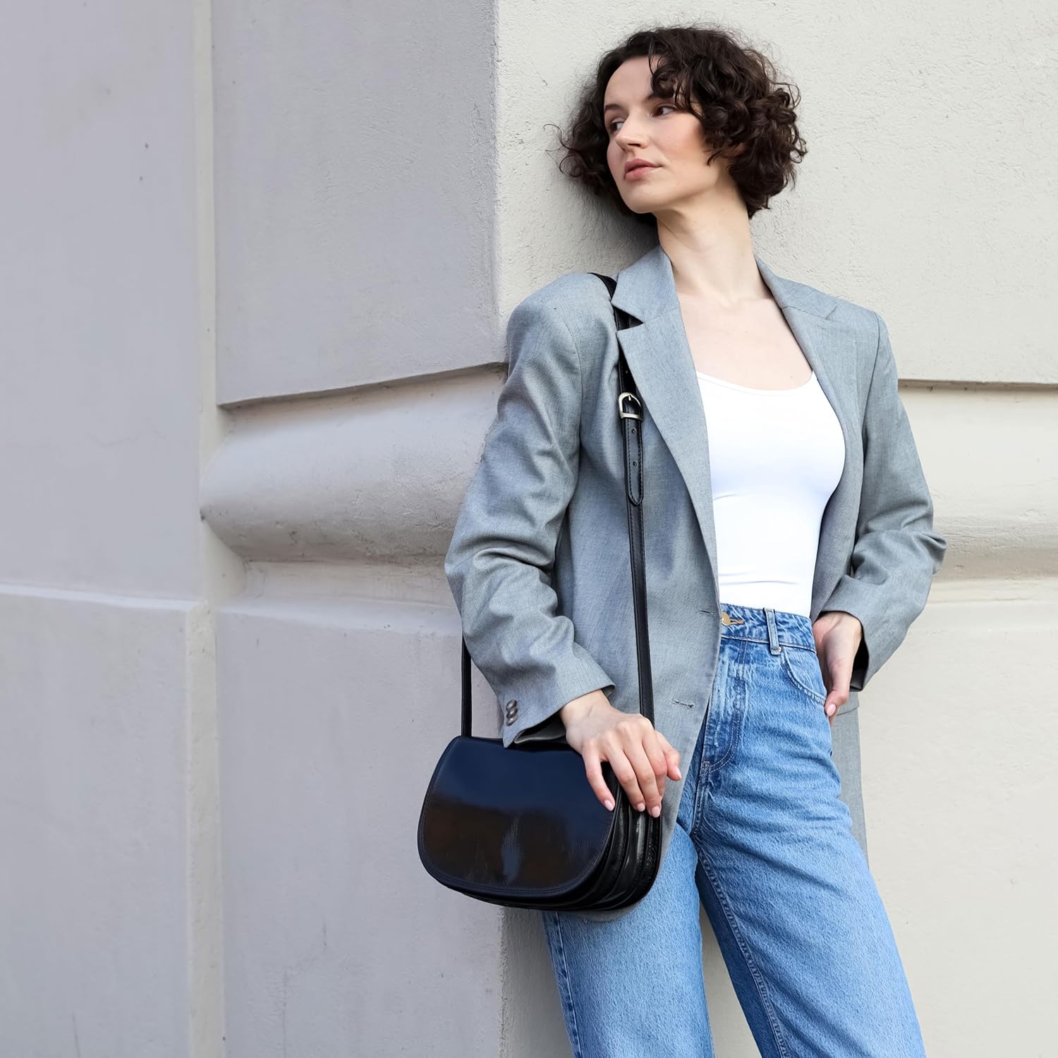 Time Resistance Leather Cross Body Bag for Women Shoulder Bag Messenger Purse Gift Box Included - Image 2