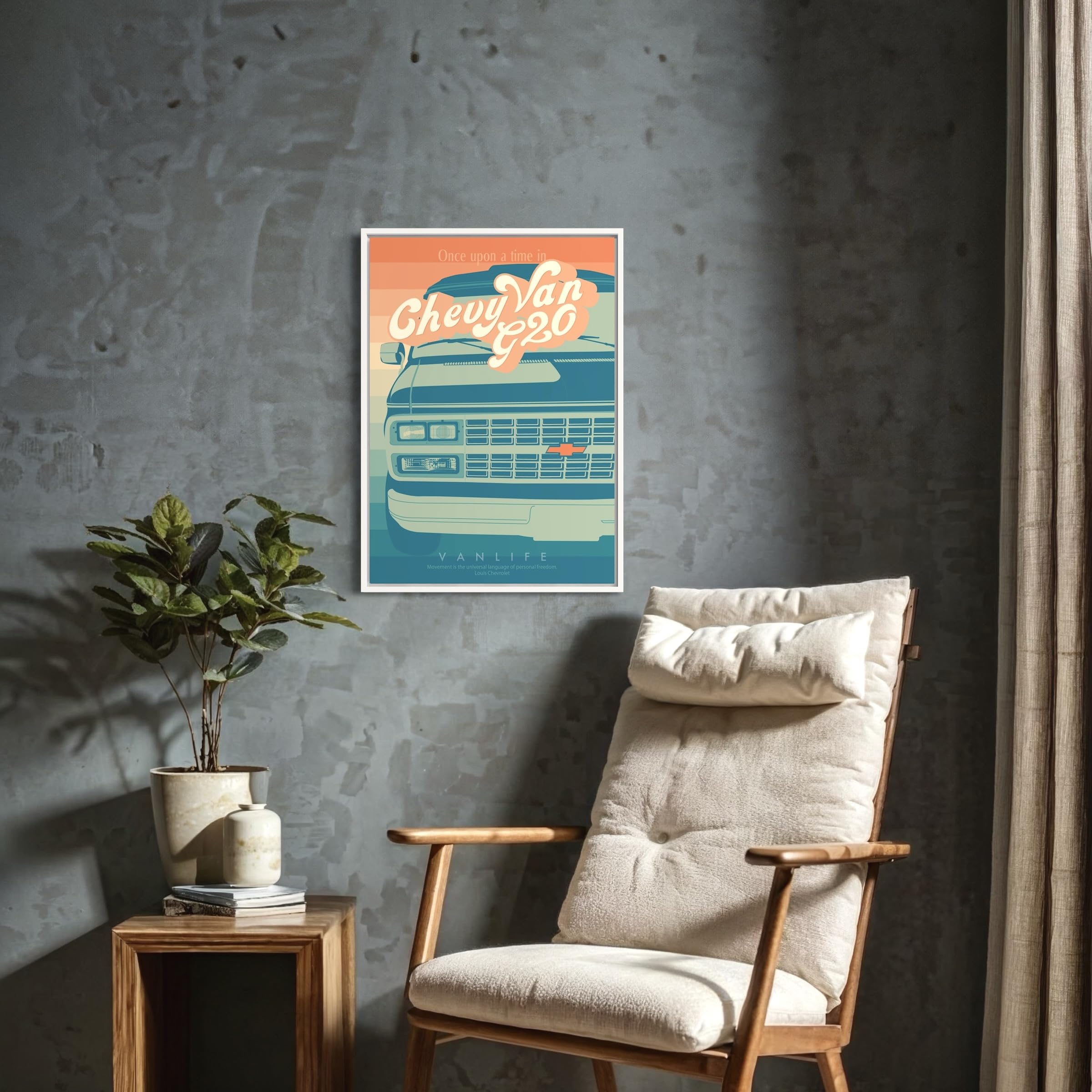 Chevy Van G20 アートプリント B1サイズ Chevrolet G20 '1992 - 3D Model - 70725 - Model COPY - English