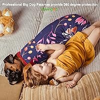 Vista 7 de Ropa para Perros LovinPet, Estampado Bayas Marinas, Pijamas Grandes para Weimaraner, Ropa Protectora para Weimaraner, Pijamas Ligeros de Manga Larga