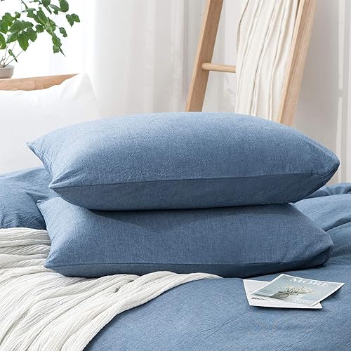 Miniatura 3 de LOVQUE - Juego de funda de edredón de algodón lavado