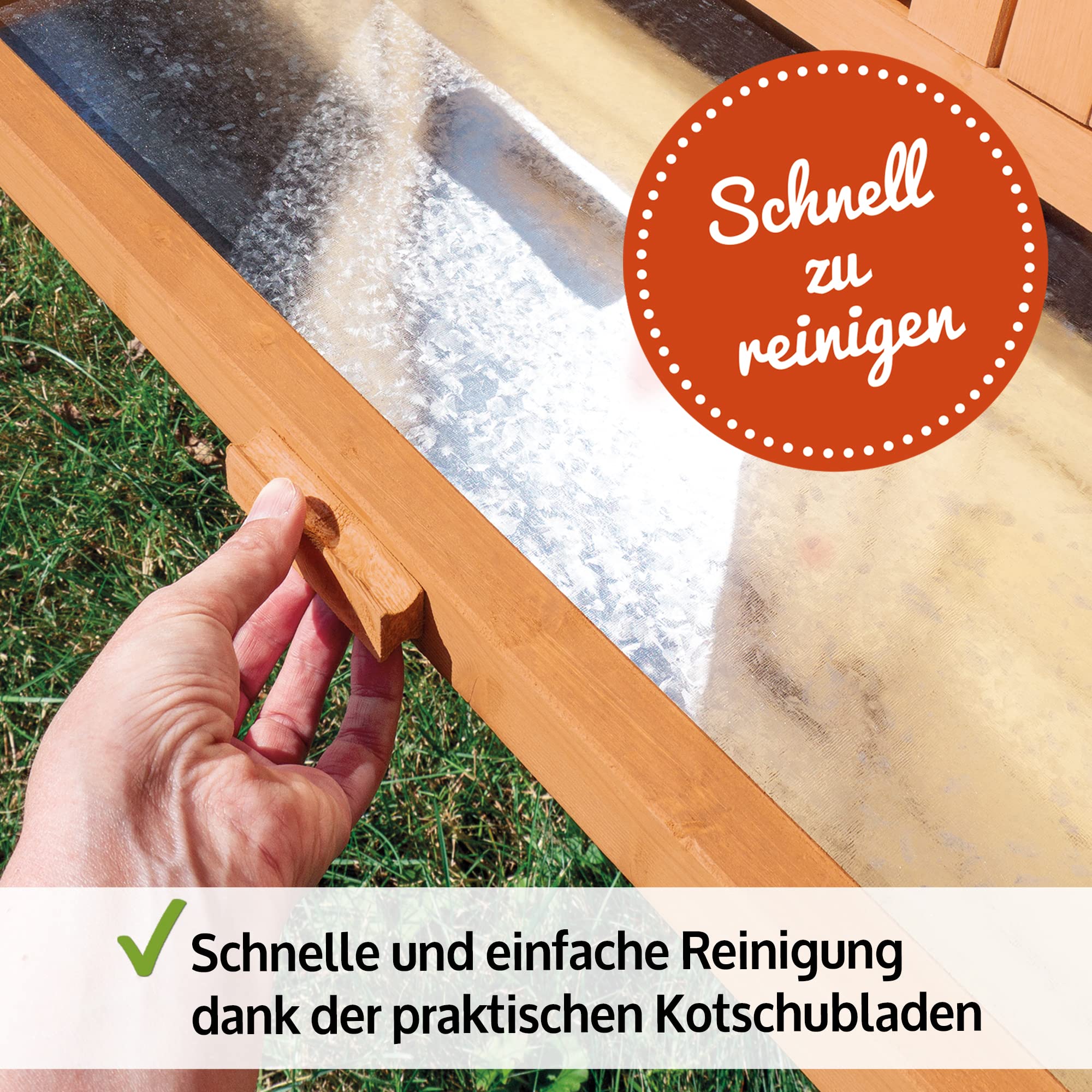 zooprinz Hasenstall Jumbo 3-stöckig – Kaninchenstall aus Vollholz