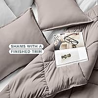 Vista 84 de Bare Home Comforter Set - King/California King Size - Ultra-Soft - Goose Down Alternative - Premium 1800 Series - All Season Warmth