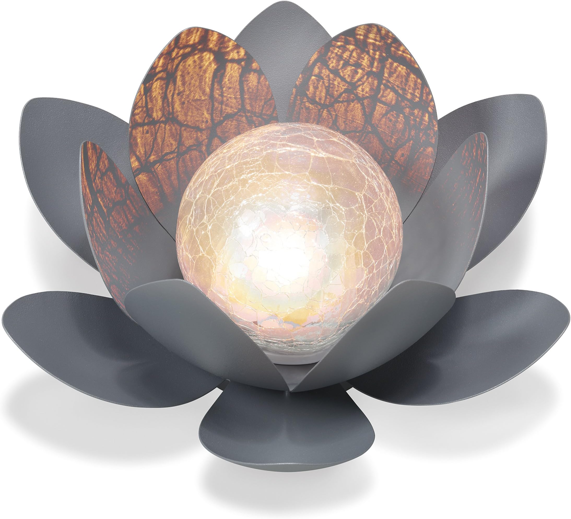 3x Solar Außenleuchten Mit Glaskugel – Bronze & Schwarz-Braun – Elegante Gartenbeleuchtung Als Deko-Kunstwerk