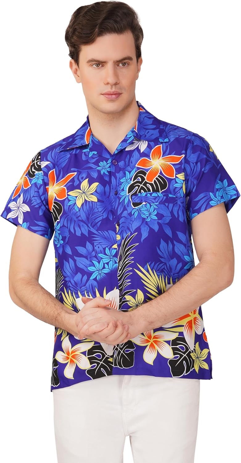 Amazon.com: Stylher's Mens Floral Hawaiian Short Sleeve