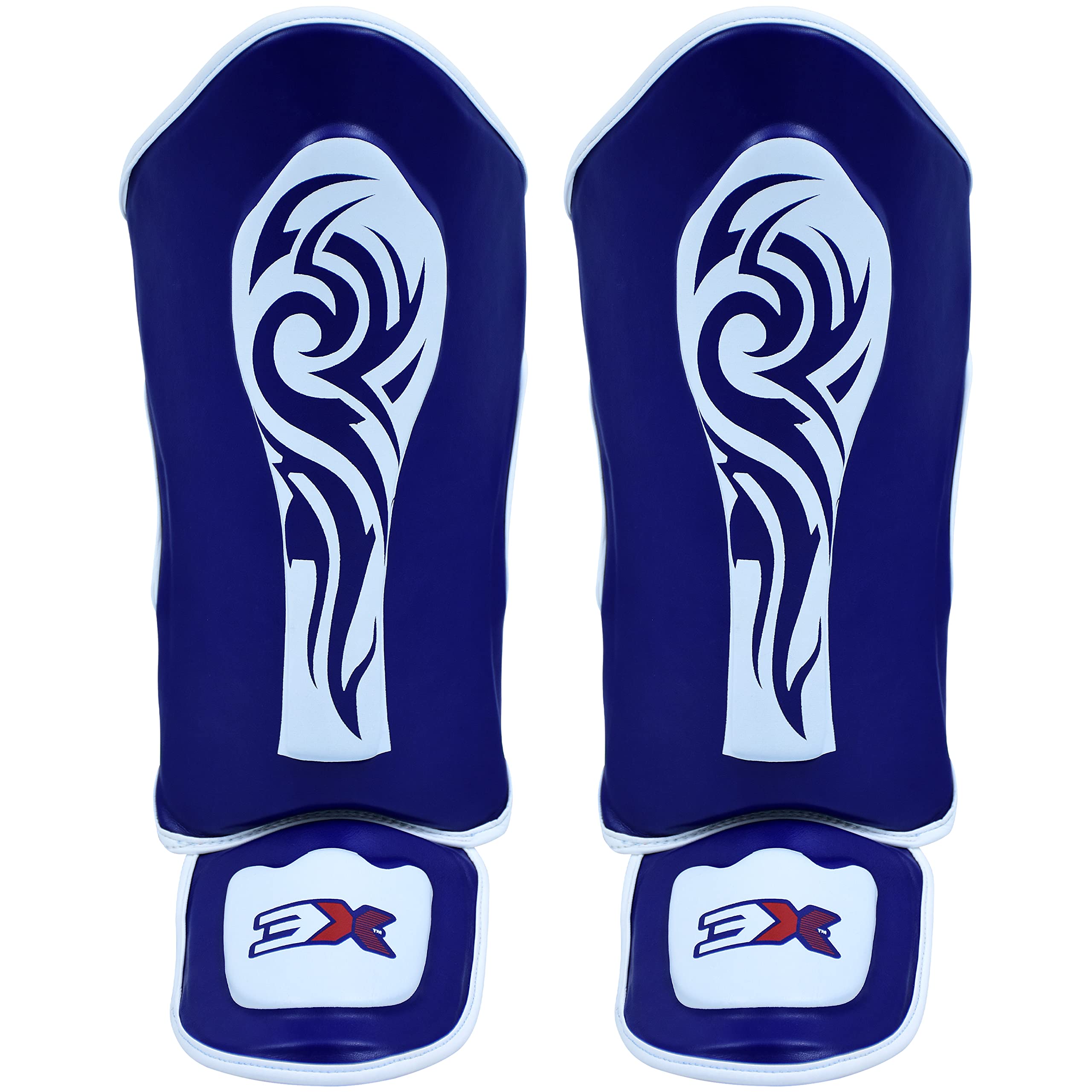 3X Sports Shin Guards Kickboxing Muay Thai, MMA Martial Arts kicking, BJJ Karate Boxing Taekwondo, Sparring Pads to Guard Leg Foot & Instep, Protective Equipment for Safe Support in Training — image 1