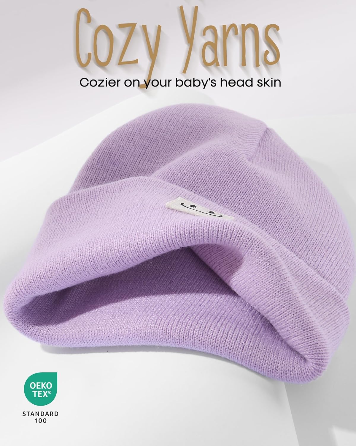 FURTALK 3 Pack Toddler Kids Beanie Baby Winter Hat Knit Boys Girls Kids Embroidered Warm Cap - Image 2