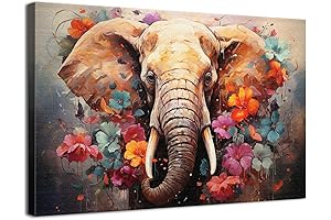 Enliven Your Abode with 'Elephant Wall Art': An Aesthetic Symphony of Colors and Nature
