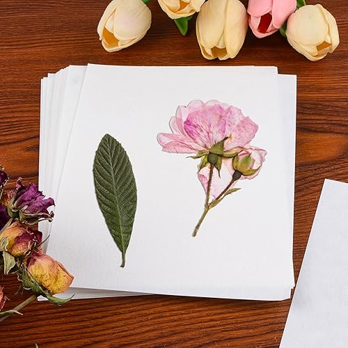 Miniatura 5 de WANDIC Accesorios de prensado de flores, 20 hojas de papel absorbente secado de hojas de flores para plantas de frutas prensado kit de reemplazo