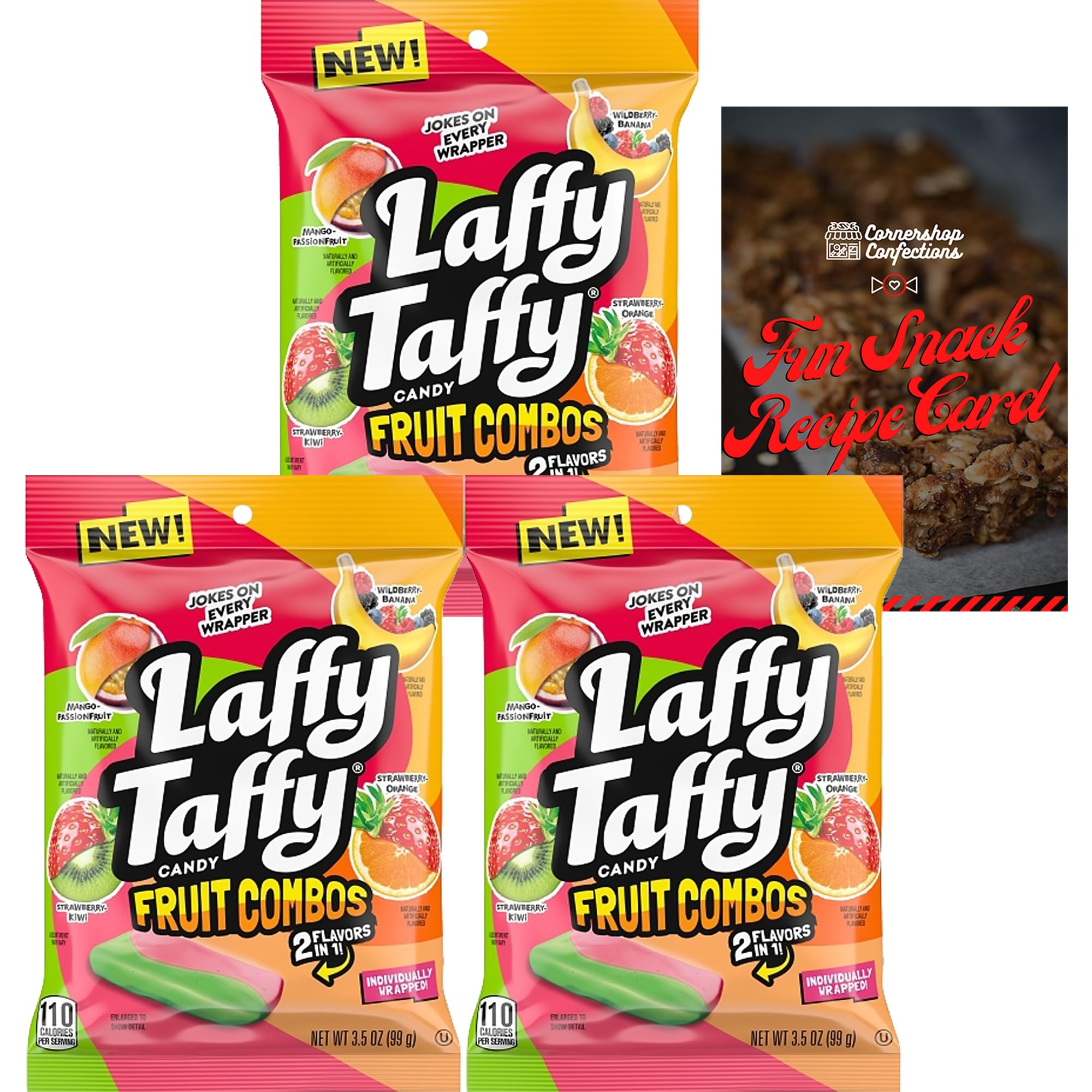 Buy Laffy Taffy Fruit Combos 2 Flavors in 13 Bag Bundle Pack 7