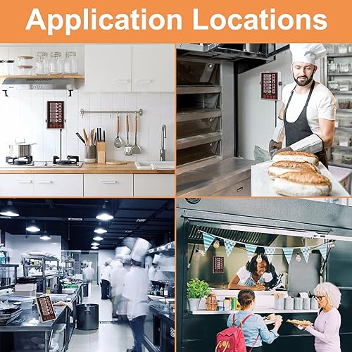 Miniatura 2 de Temporizadores de cocina de precisión para cocinar, temporizador de cocina comercial de 6 canales, suministros de cocina de restaurante,