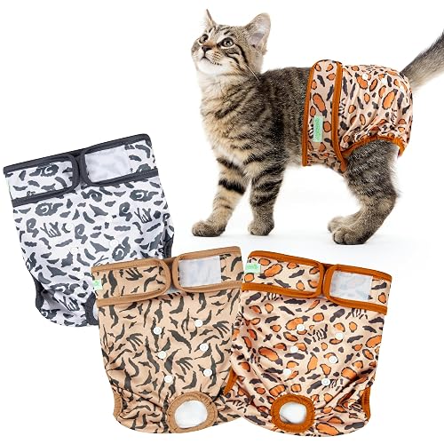 wegreeco Reusable Cat Diapers (3-Pack)