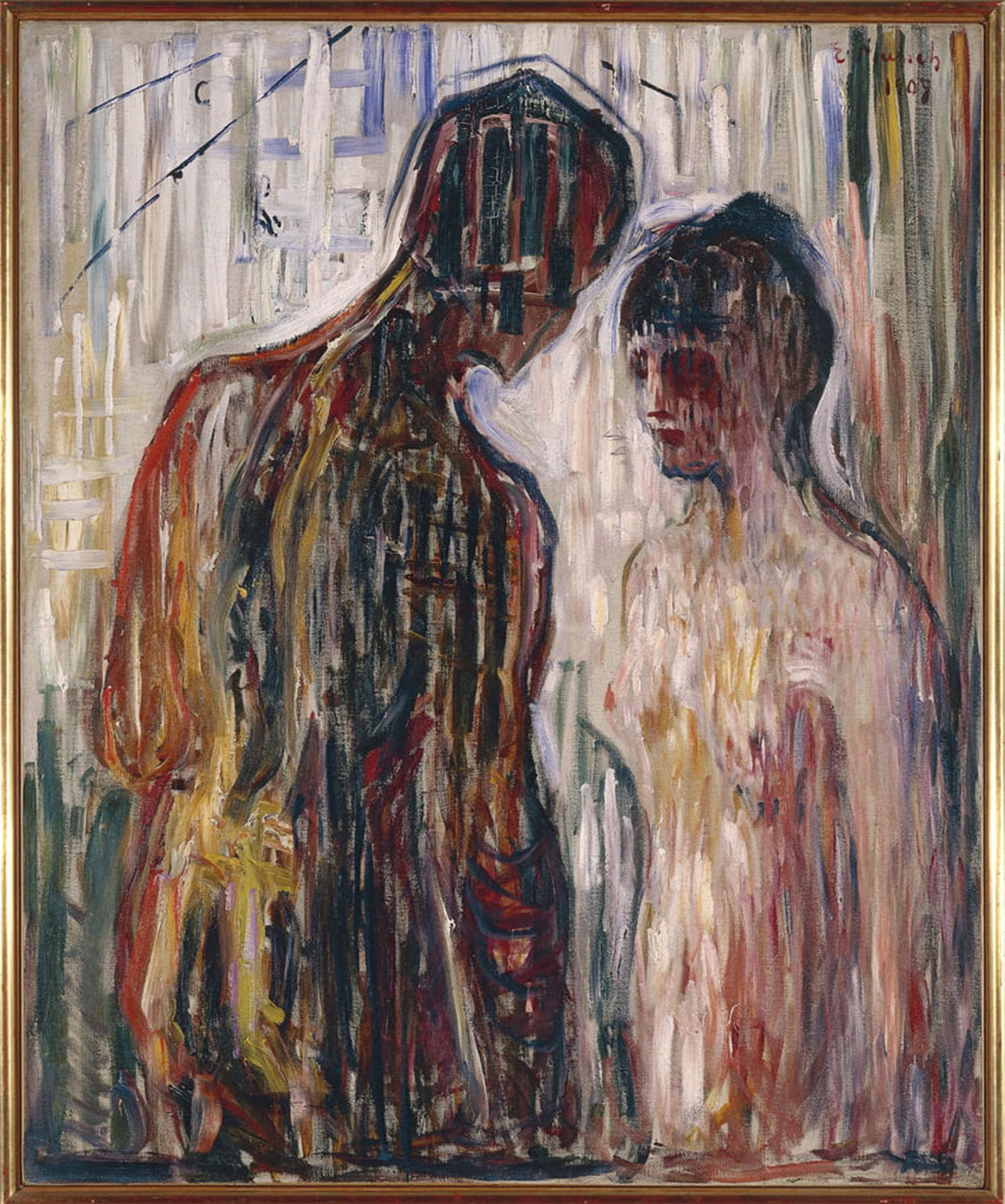 POSTERIIk Famous Animal Posters Vintage Picture Cupid and Psyche by Edvard Munch Modern Wall Decor for Home Decor 60x90cm