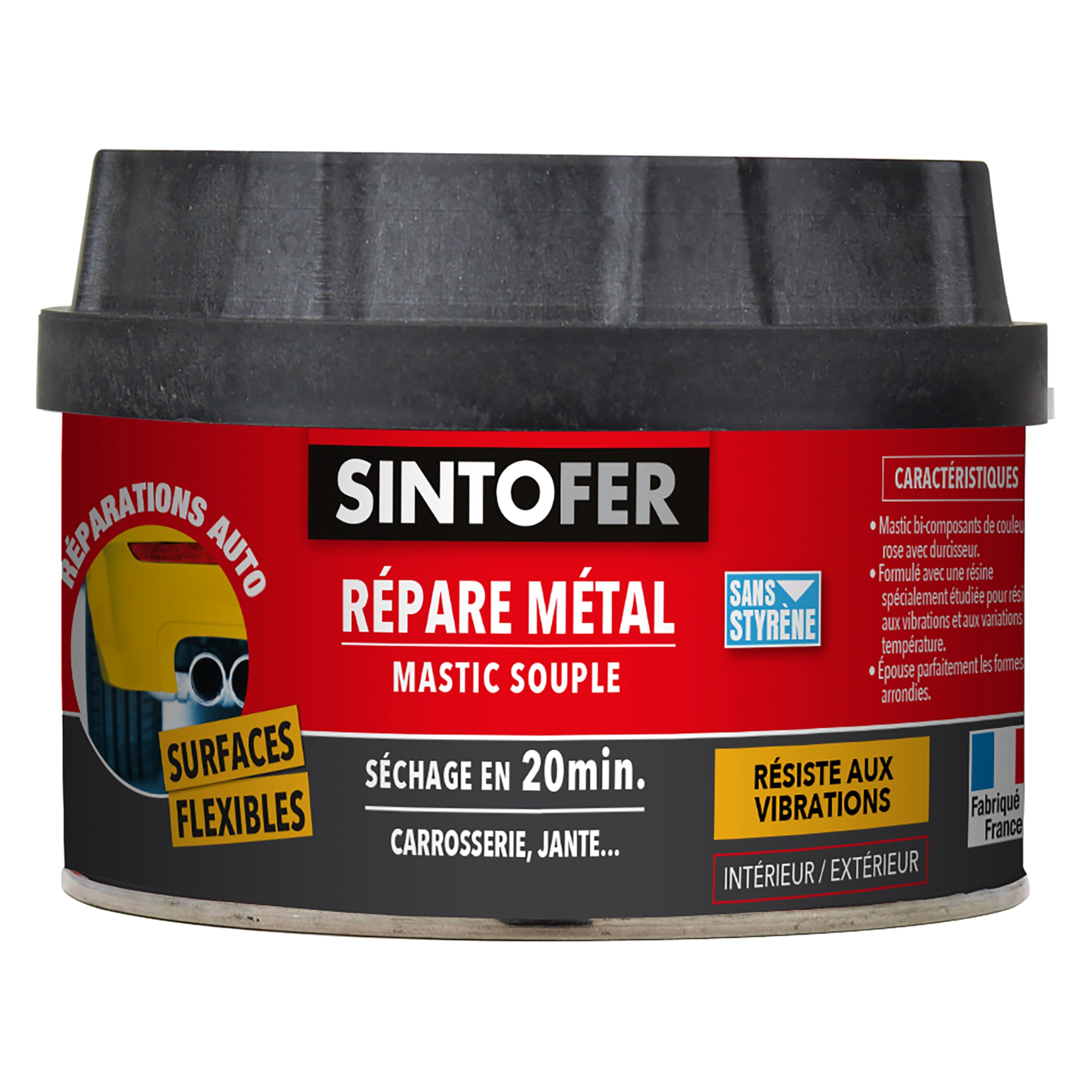 Mastic souple SINTO Répare Métal anti-vibration et variations de température