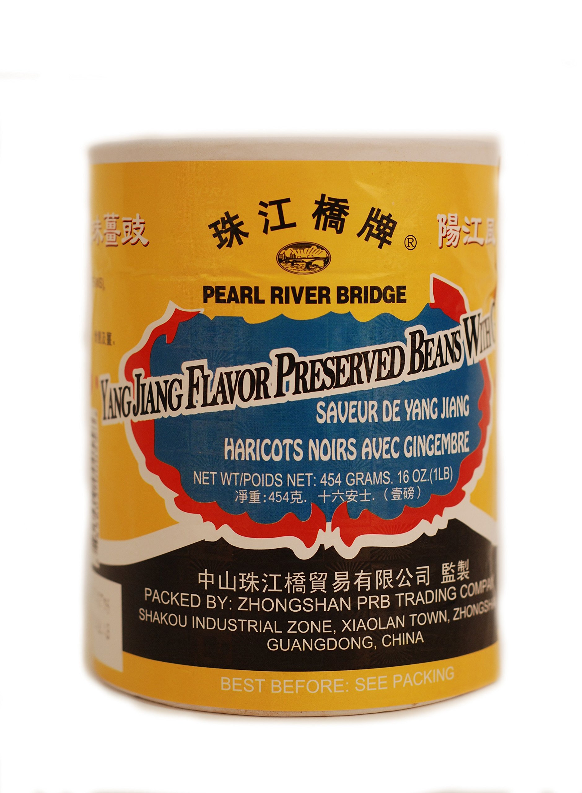 Pearl River Bridge Yang Jiang Flavor Preserved Beans with Ginger 454 g/16 oz./1 lb.