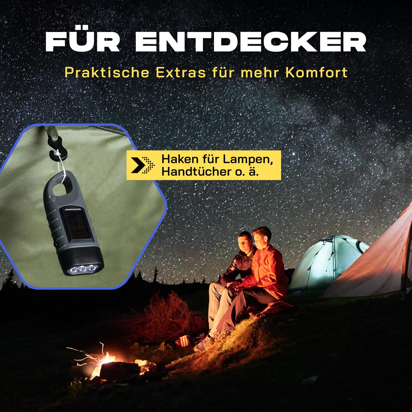 Where Tomorrow Tente Pop-up pour 4 à 6 Personnes – Tente à Lancer avec Montage Rapide en 10 Secondes | Tente de Camping résistante aux intempéries Contre la Pluie, la Neige, Le Vent, Le Sable | avec