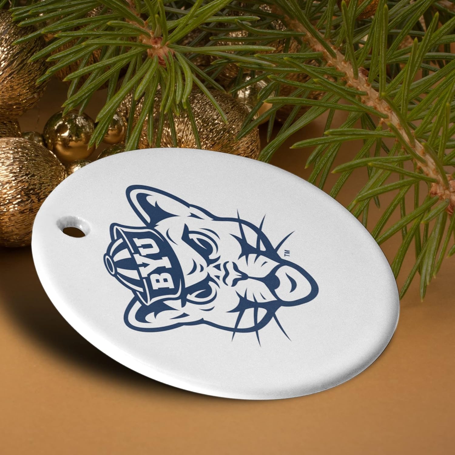 GRAPHICS & MORE Brigham Young University Secondary Porcelain Holiday Christmas Tree Ornament - 2.8" (7.1 cm) - Image 4