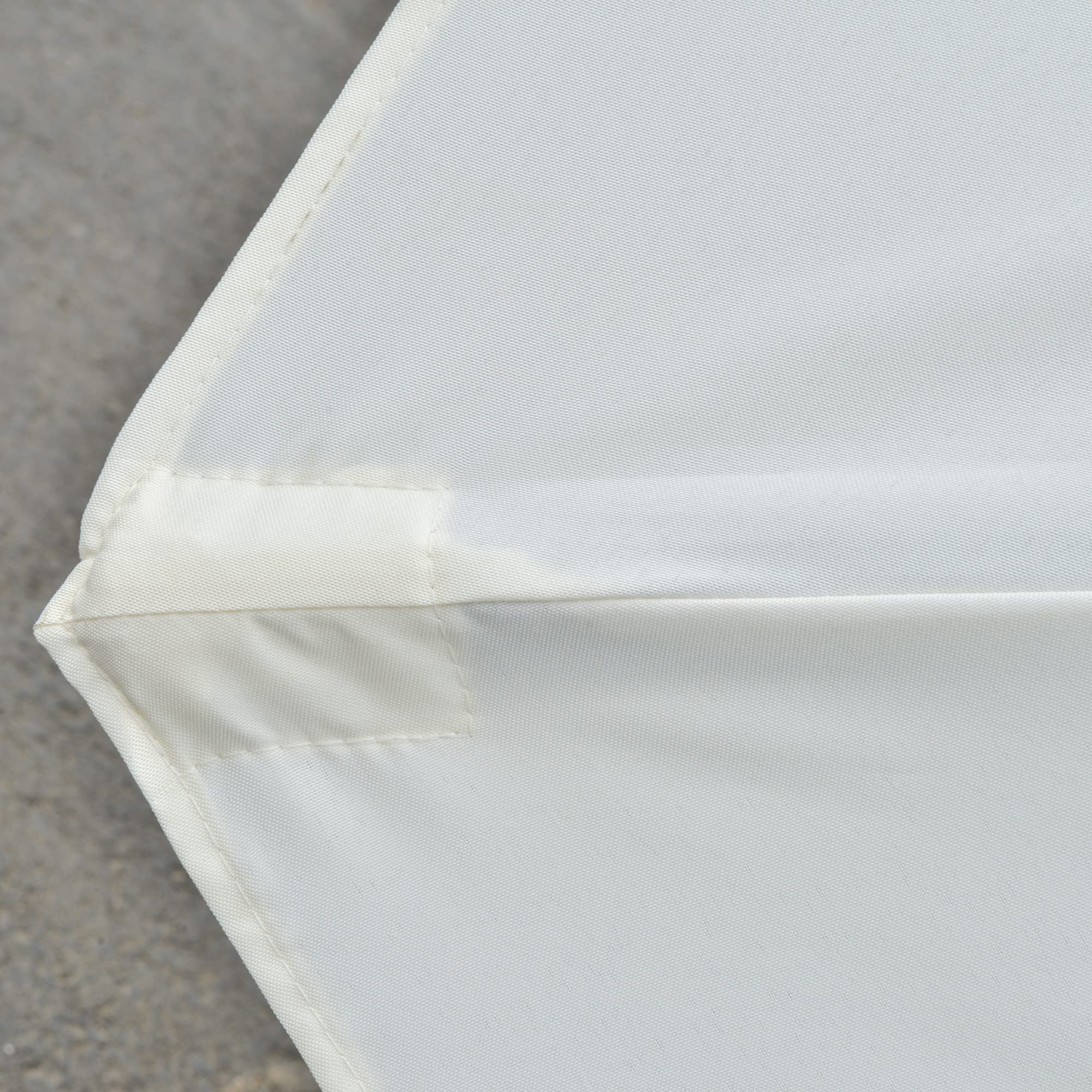 Outsunny Sombrilla Doble 4,5x2,7 m con 48 Luces LED Manivela | Sombrilla Terraza Exterior, Resistente al Agua y Protección Solar, Parasol para Jardín, Terraza, Patio y Piscina, Grandes