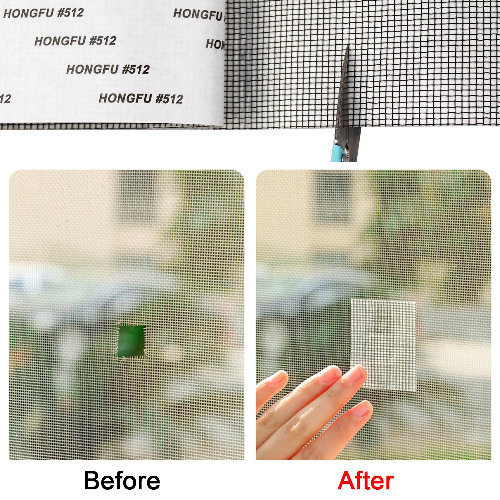 Nastro Ripara Zanzariere - Adesivo Invisibile Per Fori E Strappi, 5cm X 2m (Nero)