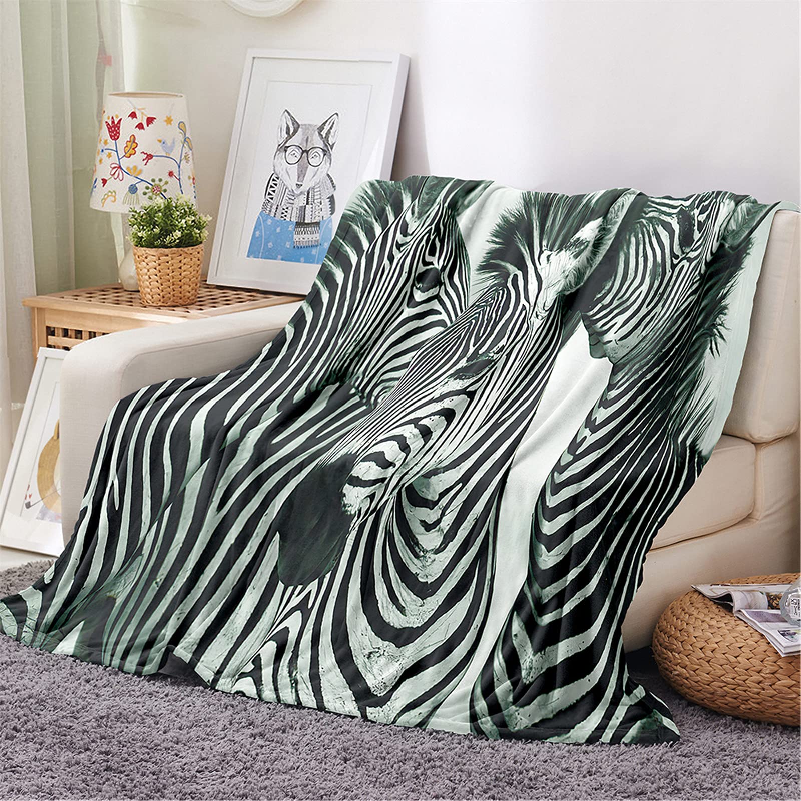 FANSU Tinta Unita Invernale Coperta in Flanella di Pile, Elegante