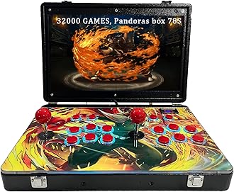 32000 in 1 Portable Arcade Game Console 18-inch HD Screen Dual Players Pandoras Box 78S,Retro Video Game Machine Metal Box Search/Hide/Save/Load/Pause Games