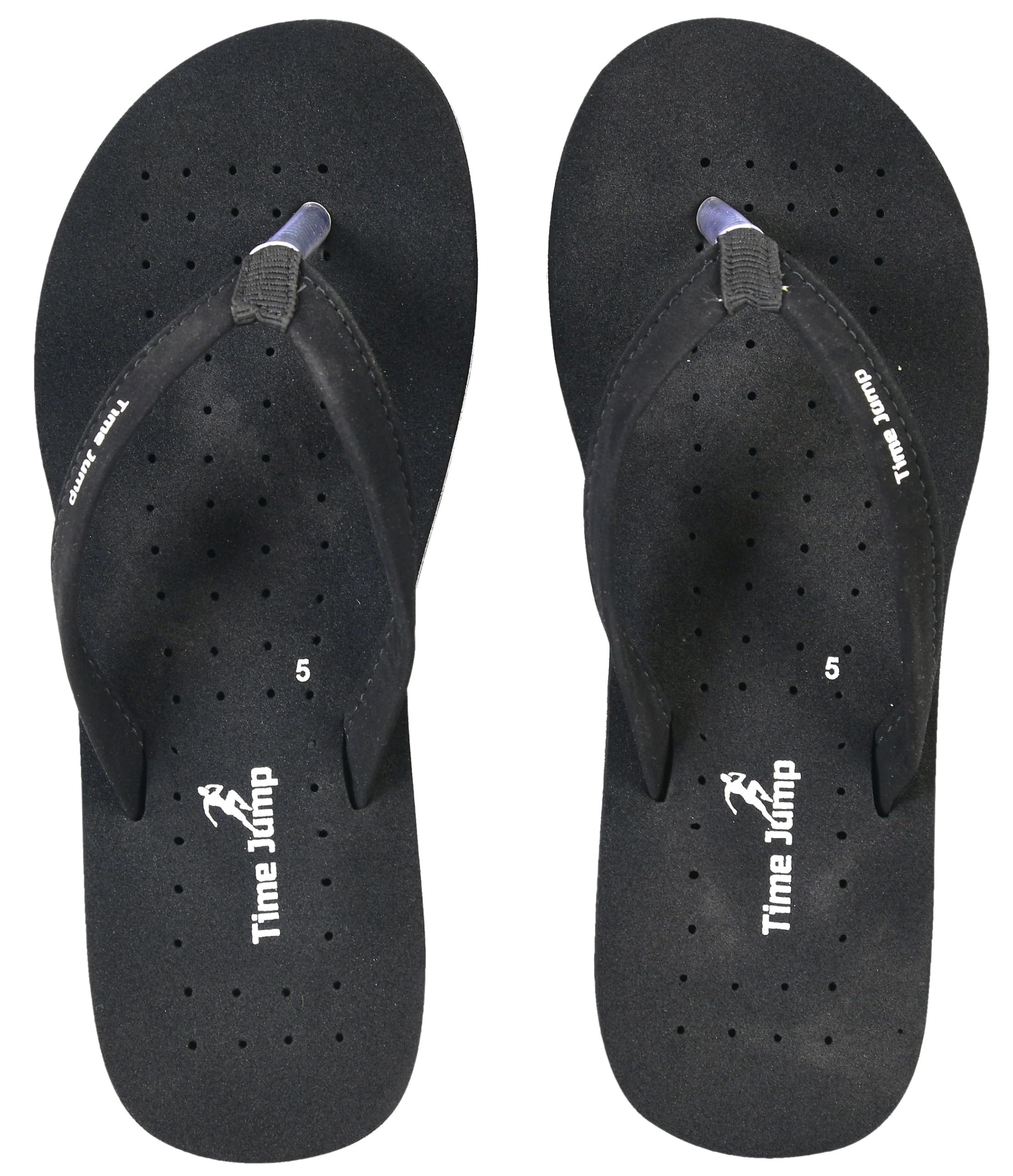 Perforated Flip Flops, Burgundy with Black Straps, Casual Beach Sandals-image-28