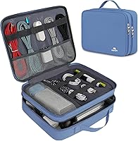 Vista 10 de Matein - Bolsa organizadora de cables, bolsa de almacenamiento de viaje grande y duradera para los accesorios electrónicos de los cables