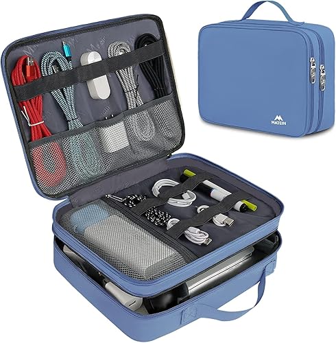 Miniatura 8 de MATEIN Organizador Técnico de Viaje, Estuche Grande Resistente al Agua para Organizar Cables de Accesorios Electrónicos, Bolsa de Transporte para