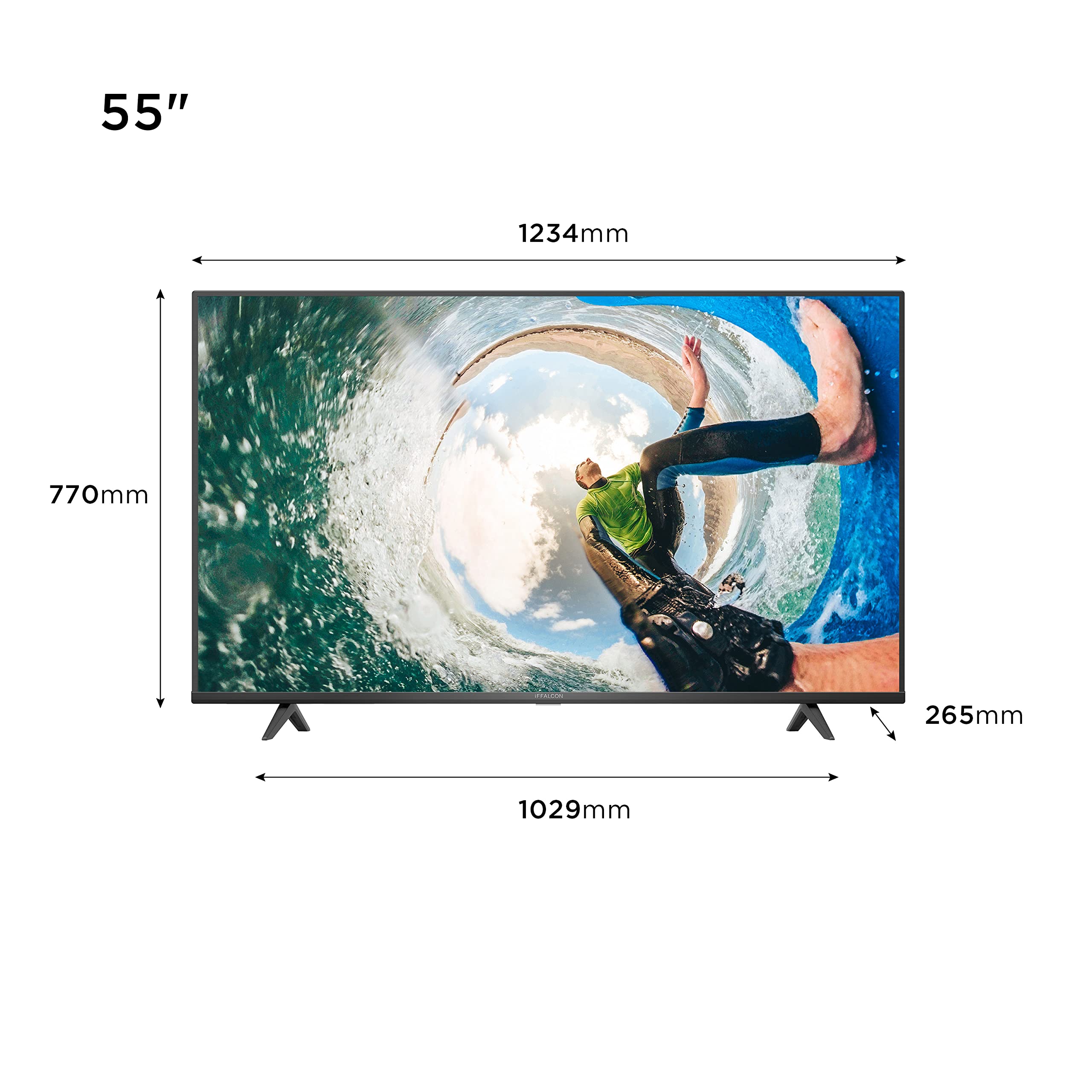 iFFALCON 55K610 Smart TV 55 Pollici 4K UHD HDR - Dettaglio