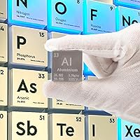 Vista 3 de Cubo de Aluminio Cubos de Densidad de Metal Cubos de Elementos de Metal Puro de Alta Densidad para Colecciones de Elementos Experimentos