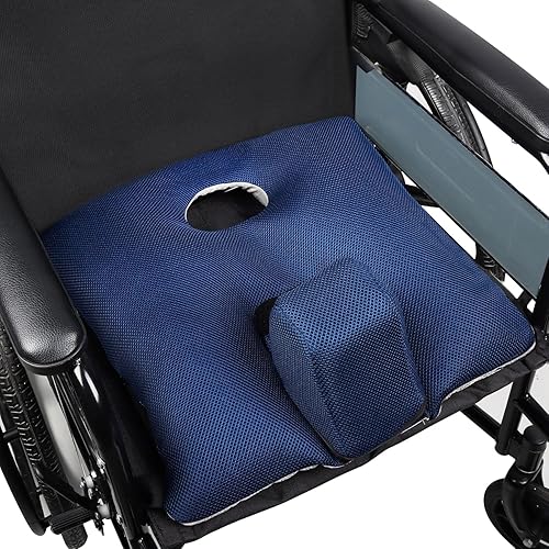 Miniatura 7 de Cojín antideslizante para silla de ruedas, cojines de asiento de cuña para silla de ruedas, antiescaras y alivia la presión, evita el deslizamiento