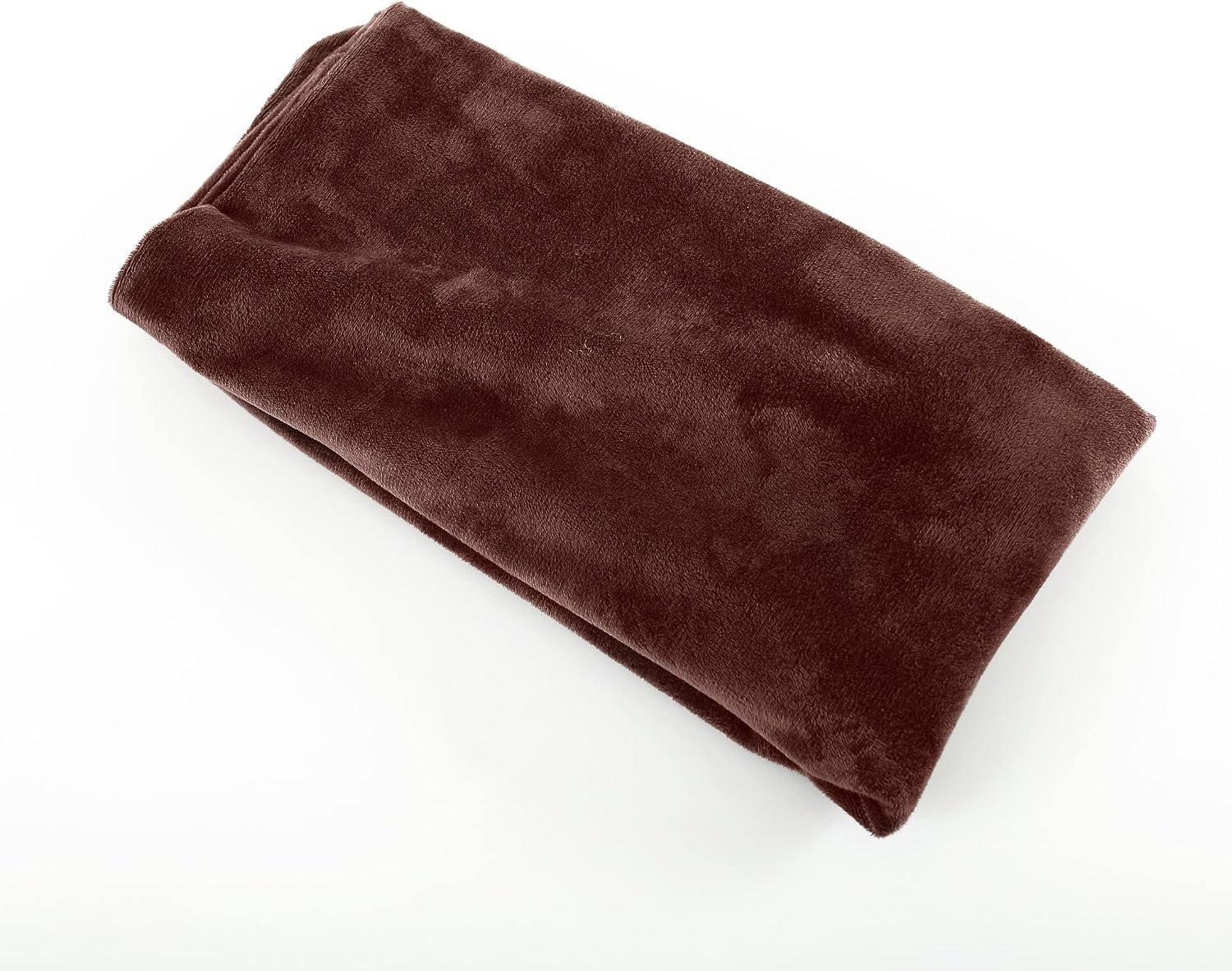 EVOLIVE Soft Micromink Euro Sham Cover Pillowcase Replacement with Zipper Closure (26"x26" Euro Sham, Brown)