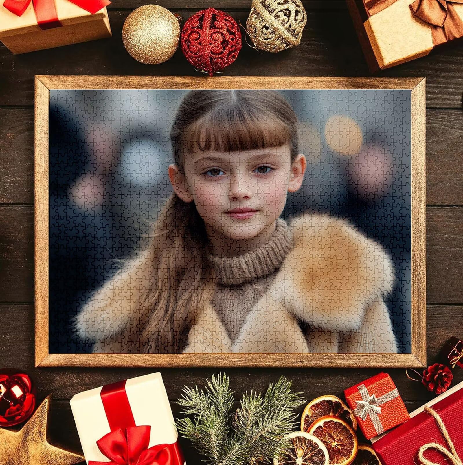 Spersonalizowane puzzle ze zdjęciami - stwórz własny obraz 1000-5000 sztuk, spersonalizowane puzzle HD, spersonalizowany prezent na Boże Narodzenie, rocznicę zaręczyny i urodziny, oryginalny pomysł na
