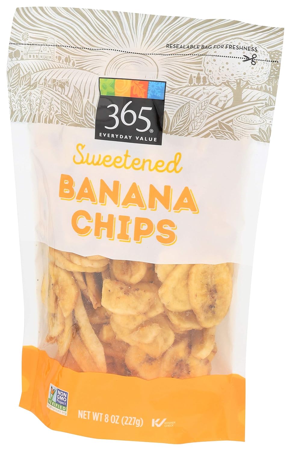 365 Everyday Value, Sweetened Banana Chips, 8 oz