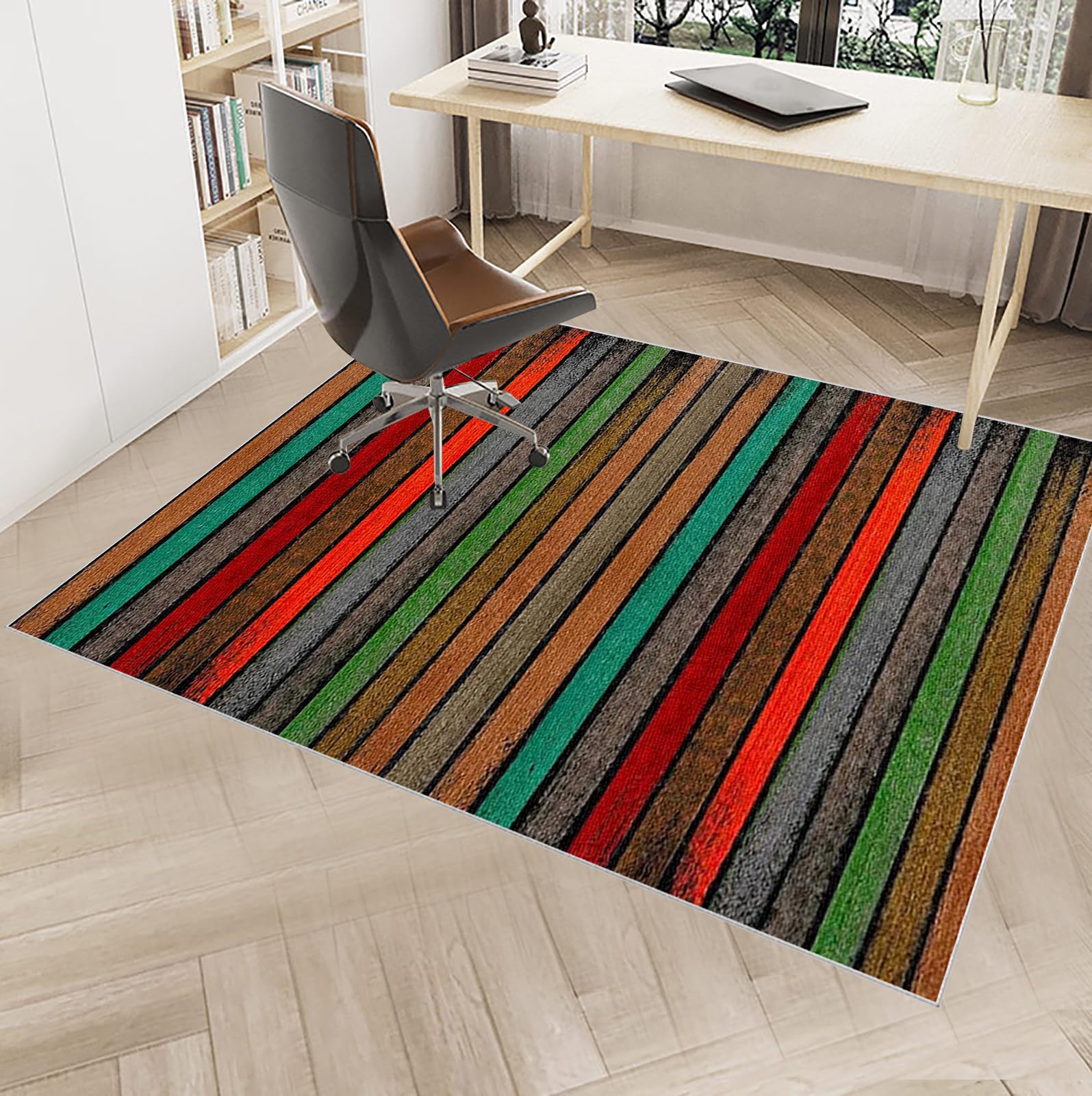 Alfombrilla para Silla de Oficina Protector de Suelo Alfombra Silla de Ordenador Gaming Antideslizante Silla Ruedas Alfombra Suelo Alfombra Silla Escritorio para Suelos Duros Laminado 120 x 150 cm
