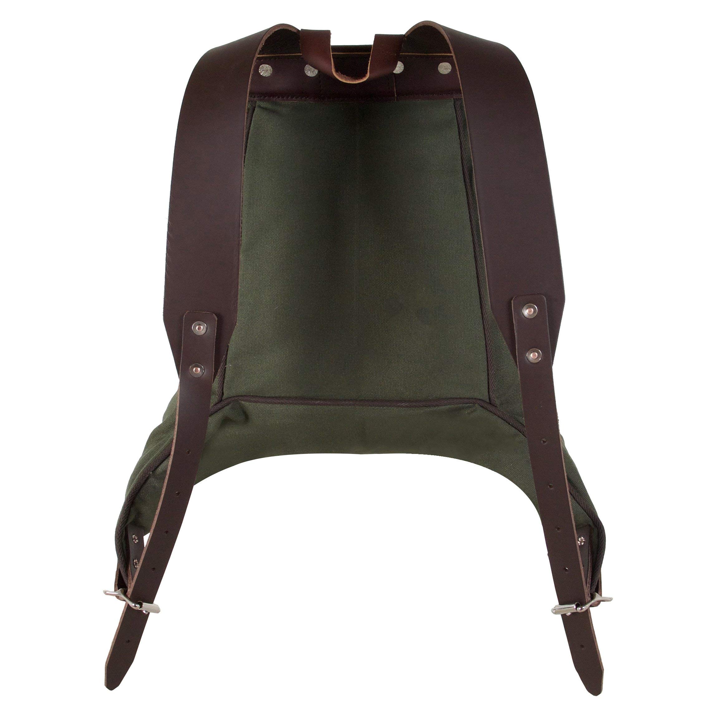 Duluth pack Duluth minn unisex backpack brown leather Duluth Pack Scout Pack Waxed Khaki – Second Sunrise main image 4