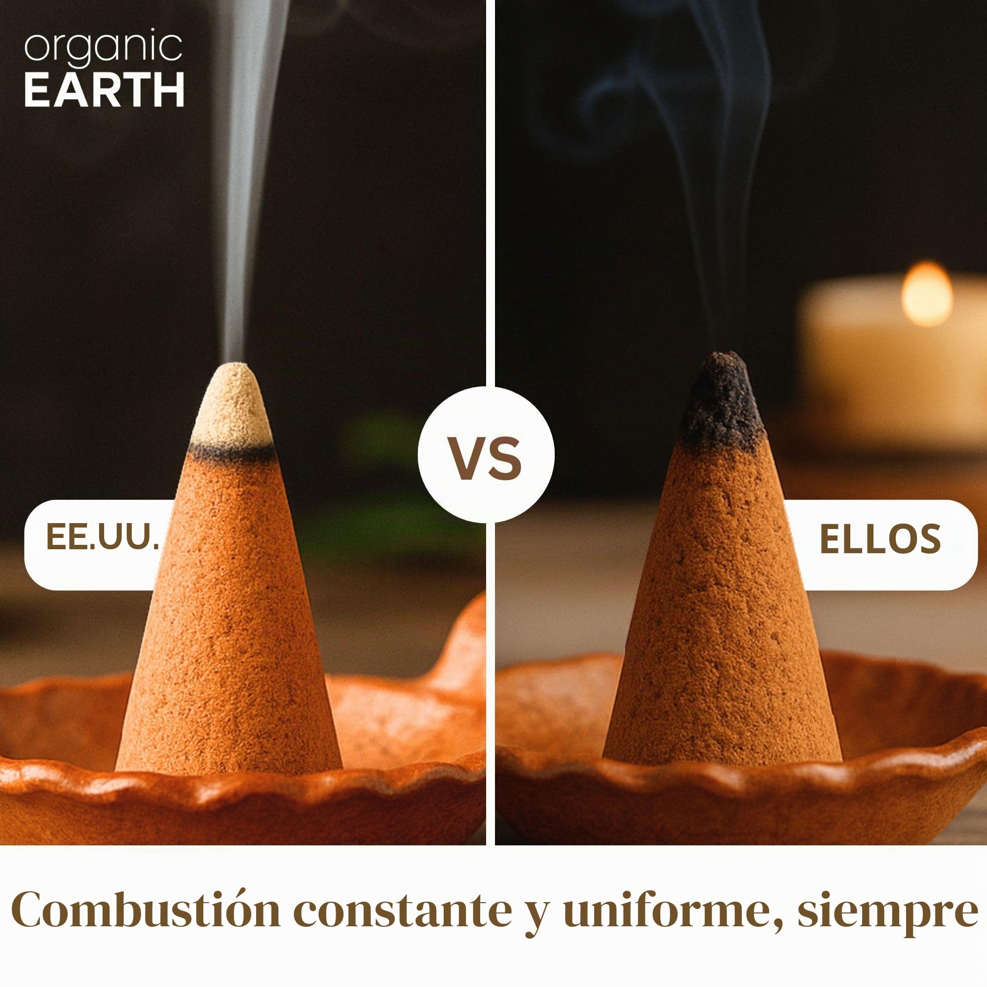 Incienso orgánico Earth Makko en Polvo de para Hacer Conos y Bobina
