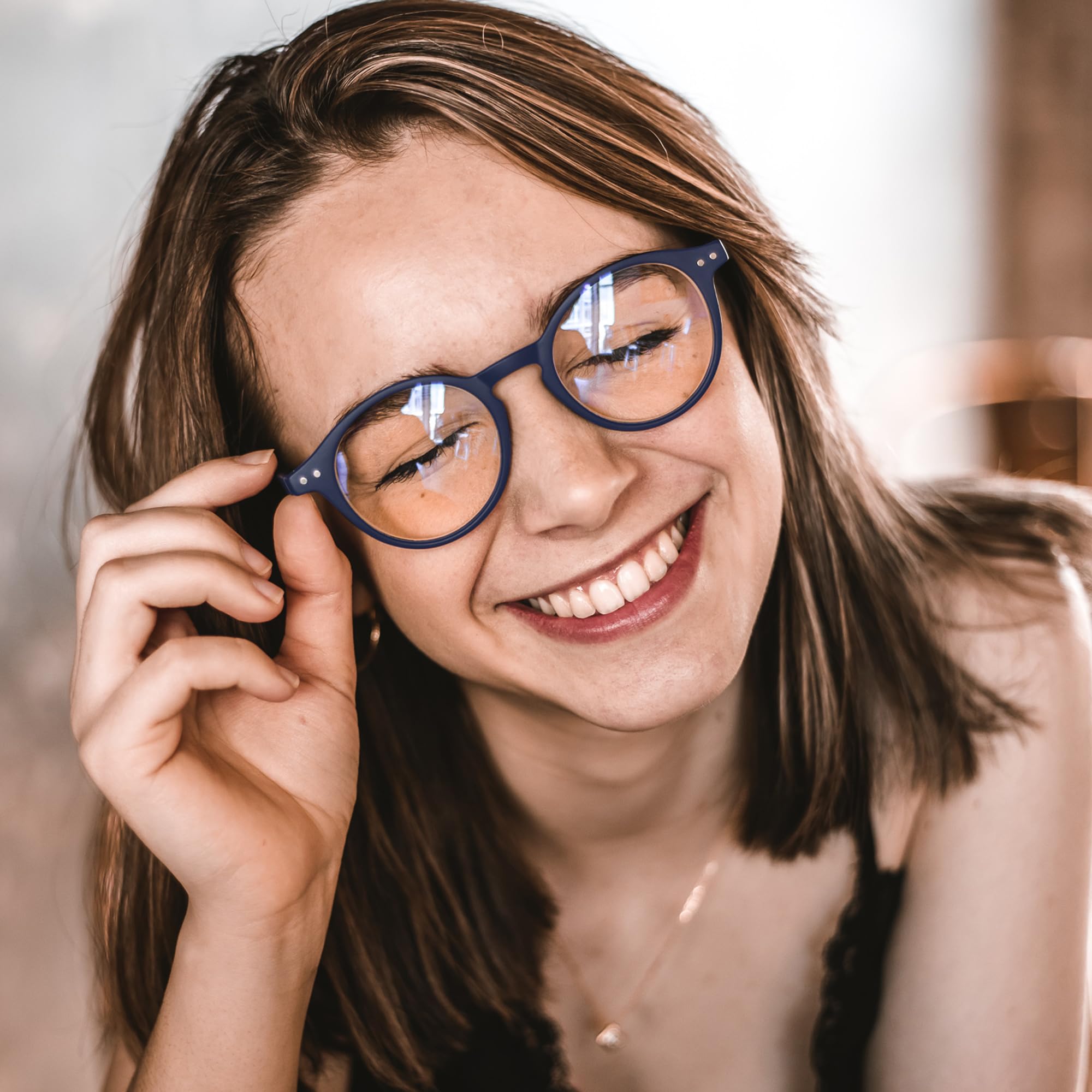 ZENOTTIC Occhiali da Lettura Presbiopia Anti Luce Blu con Lenti Antiriflesso Uomo e Donna Leggero Telaio Rotondo Vintage Occhiali0.0 1.0 1.5 2.0 2.5 3.0 3.5